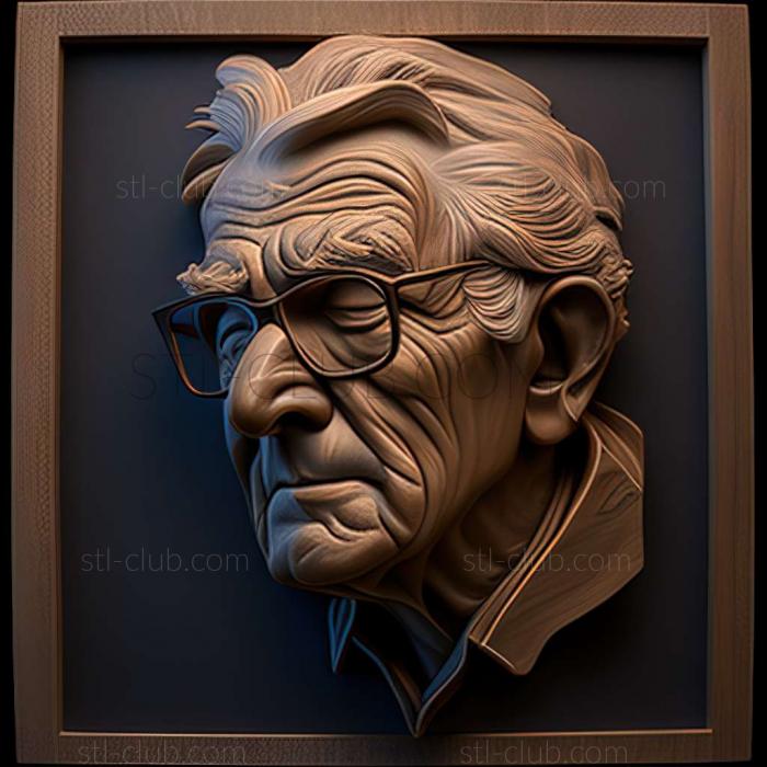 3D мадэль Альберт Блаттер, американский художник (STL)